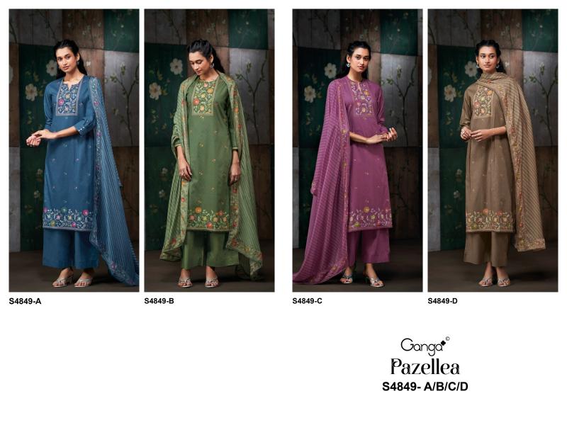 Ganga pazellea 4849 wholesale dress material valsad